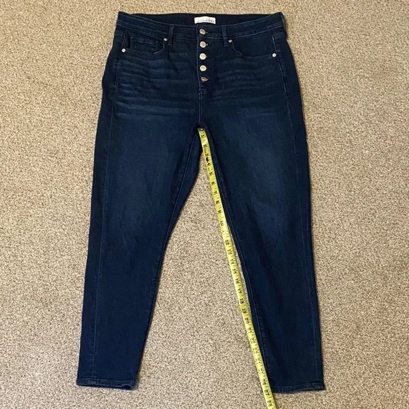 LOFT Dark Blue Women's Curvy Skinny Jeans- Size 10 (3 Pairs) - Picture 5 of 10